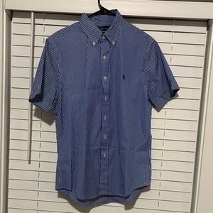Polo Ralph Lauren Navy Striped Button Down Shirt
